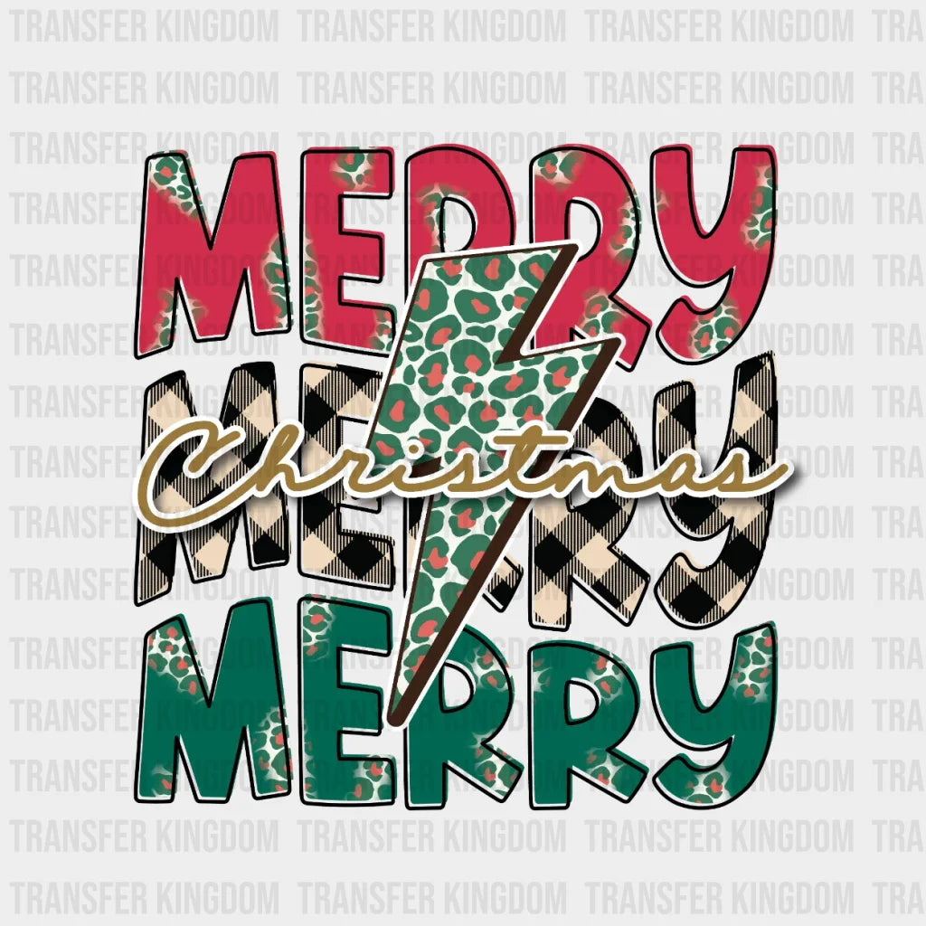 Merry Christmas Design - Dtf Heat Transfer