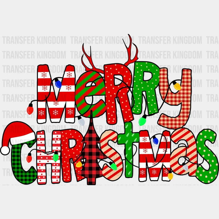 Merry Christmas Design, Family Matching Christmas Design - DTF heat transfer