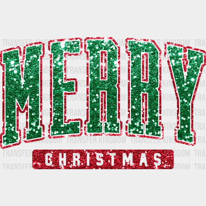 MERRY CHRISTMAS - DTF heat transfer