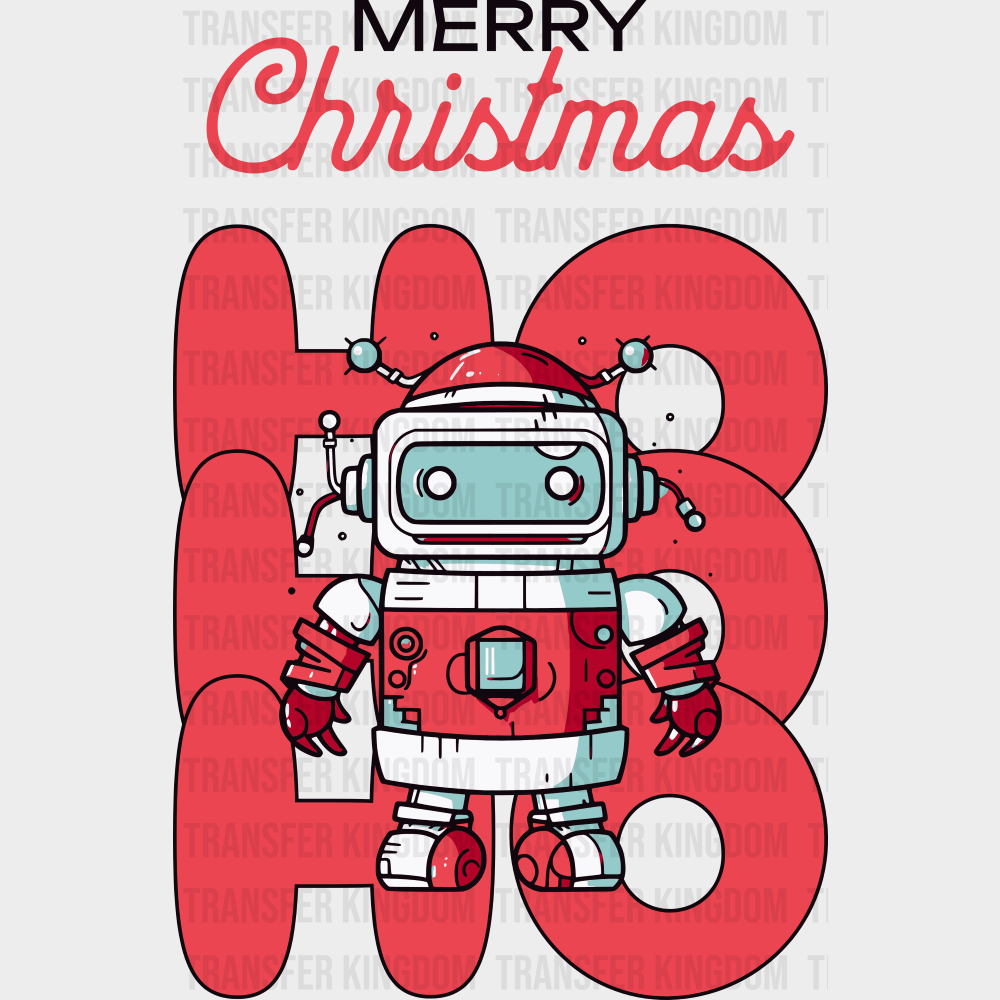 Merry Christmas Robot - Christmas DTF Transfer