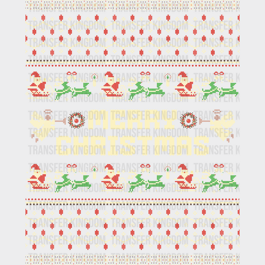 Merry Christmas Santa’s Sleigh - Christmas DTF Transfer