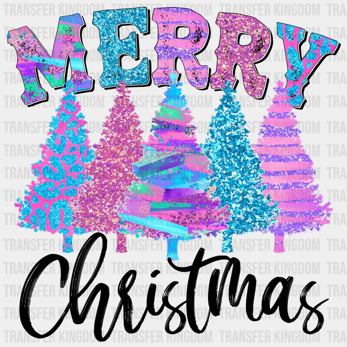 Merry Christmas Trees - Christmas DTF Transfer