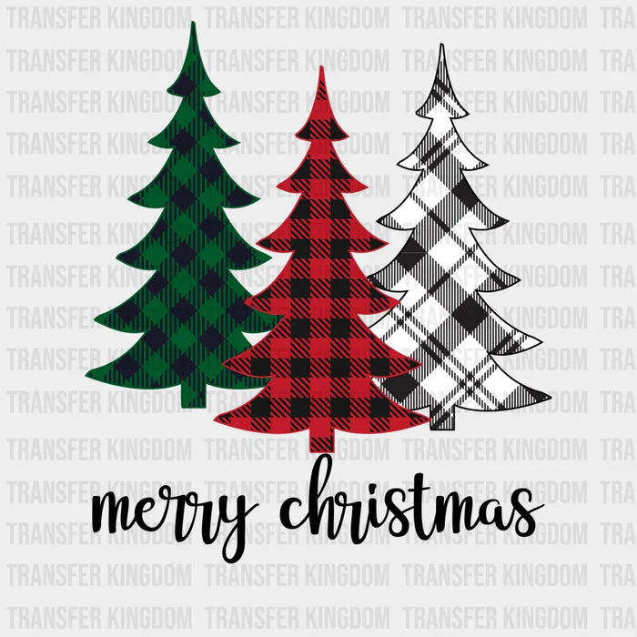Merry christmas, Christmas tress design, Dtf Transfer