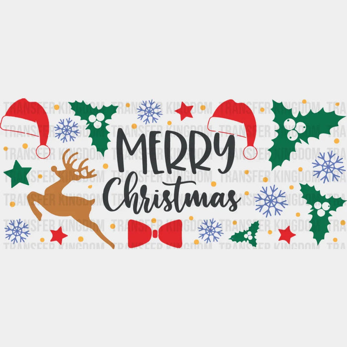 MERRY CHRISTMAS Uv Dtf Wrap - UV DTF TRANSFER