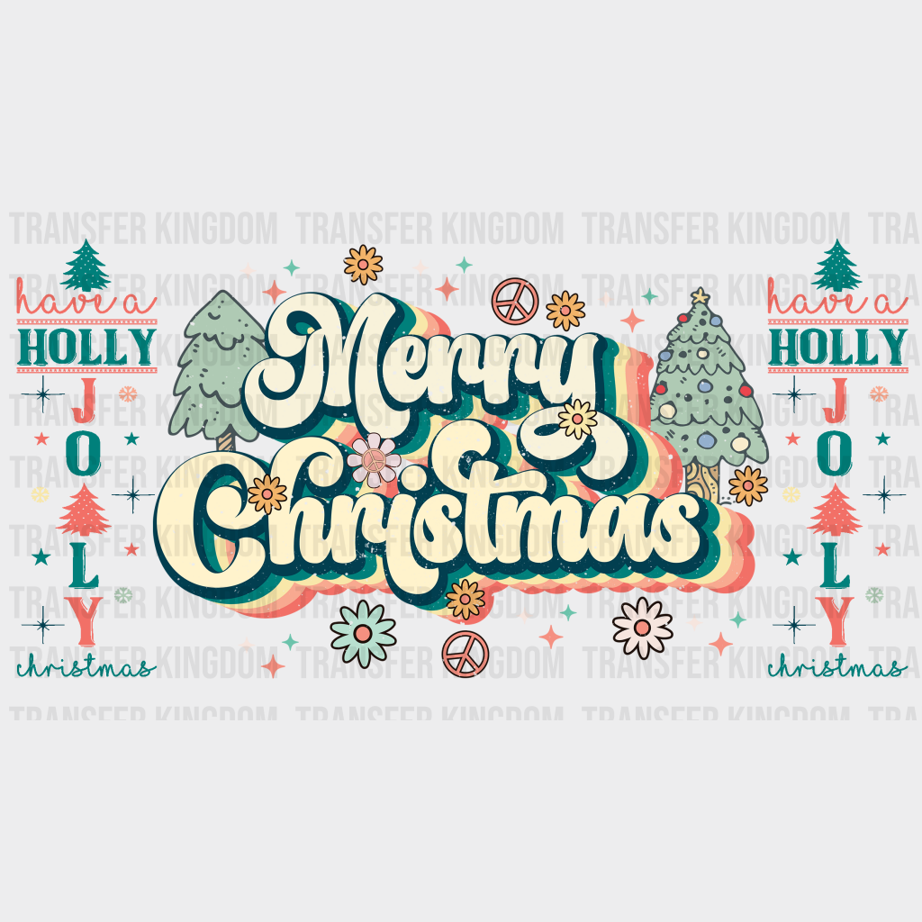 Merry Christmas Uv Dtf Wrap - Uv Dtf Transfer