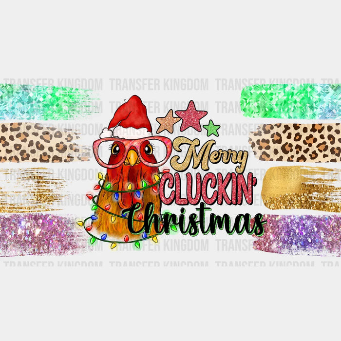 MERRY CLUCKIN CHRISTMAS Uv Dtf Wrap - UV DTF TRANSFER