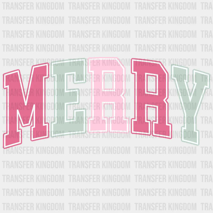 MERRY COLOURS Christmas Design - DTF heat transfer