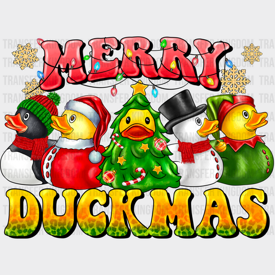 Merry Duckmas - Christmas Dtf Transfer