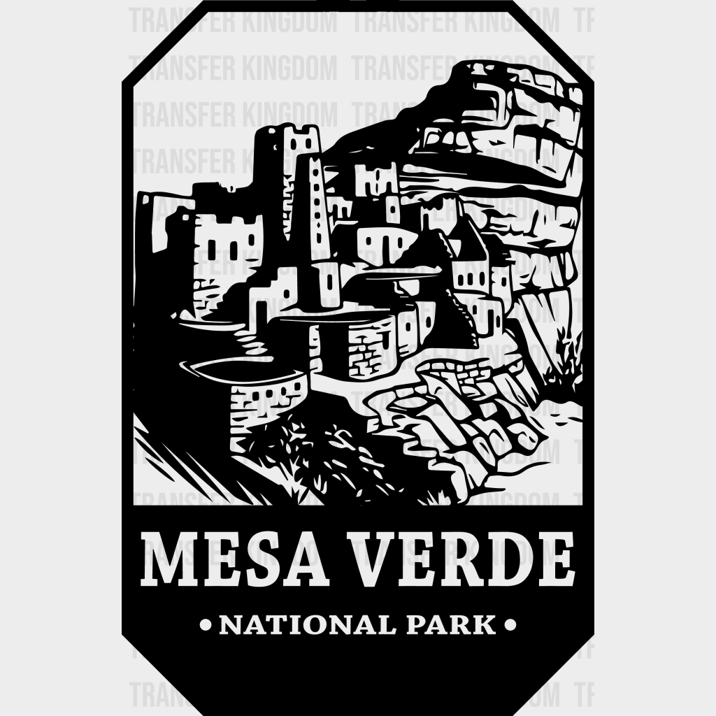 Mesa Verde National Park Design - Parks Dtf Transfers Unisex S & M (10’) / Dark Color See Imaging