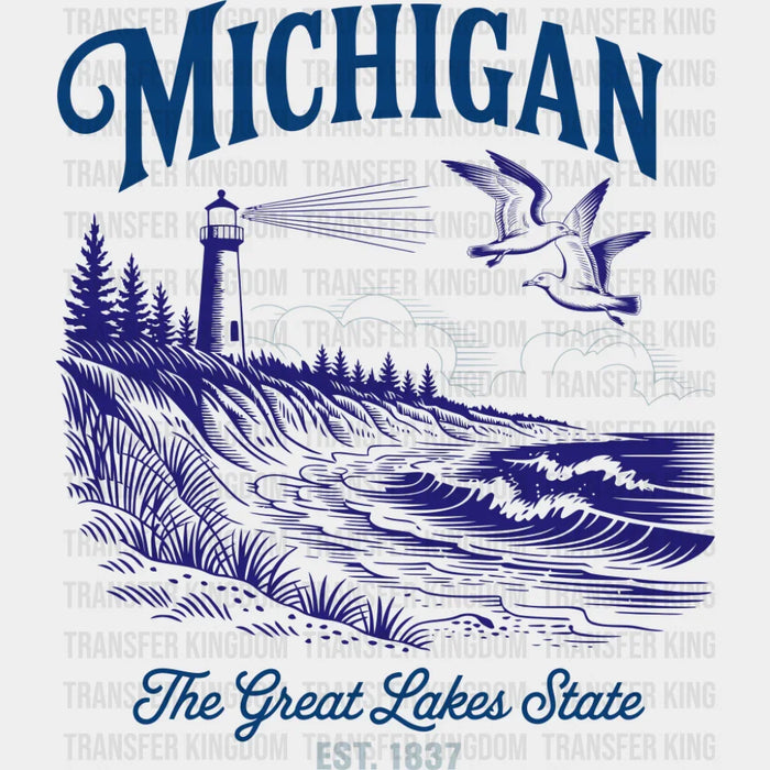 Michigan The Great Lakes State - States & Cities DTF Transfer