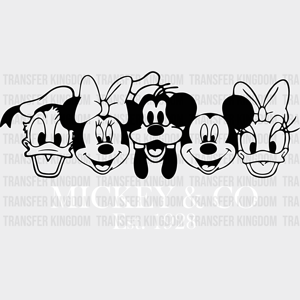 Mickey And Co. Disney Dtf Transfer Unisex - S & M (10’) / Light Color Design See Imaging