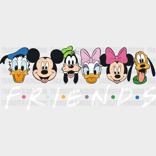 Mickey And Friends Design - Dtf Heat Transfer Unisex S & M (10’’) / Light Color See Imaging