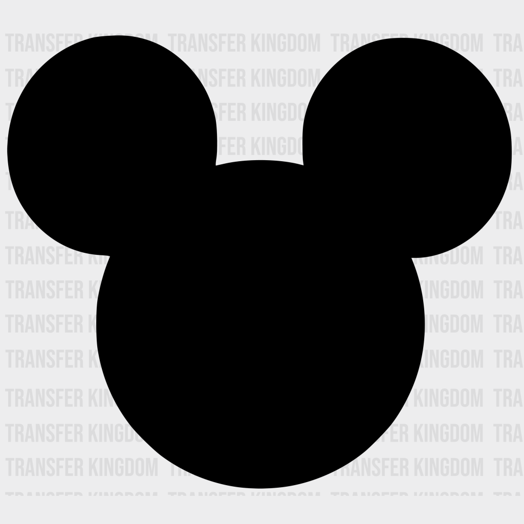 Mickey And Minnie Head Design - Dtf Heat Transfer Unisex S & M ( 10 ) / Dark Color (See Imaging)