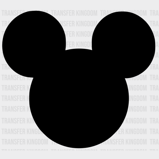 Mickey And Minnie Head Design - Dtf Heat Transfer Unisex S & M ( 10 ) / Dark Color (See Imaging)