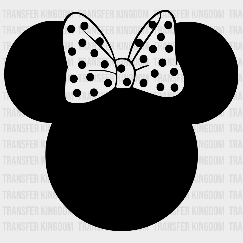 Mickey And Minnie Head Design - Dtf Heat Transfer Unisex S & M ( 10 ) / Dark Color (See Imaging)