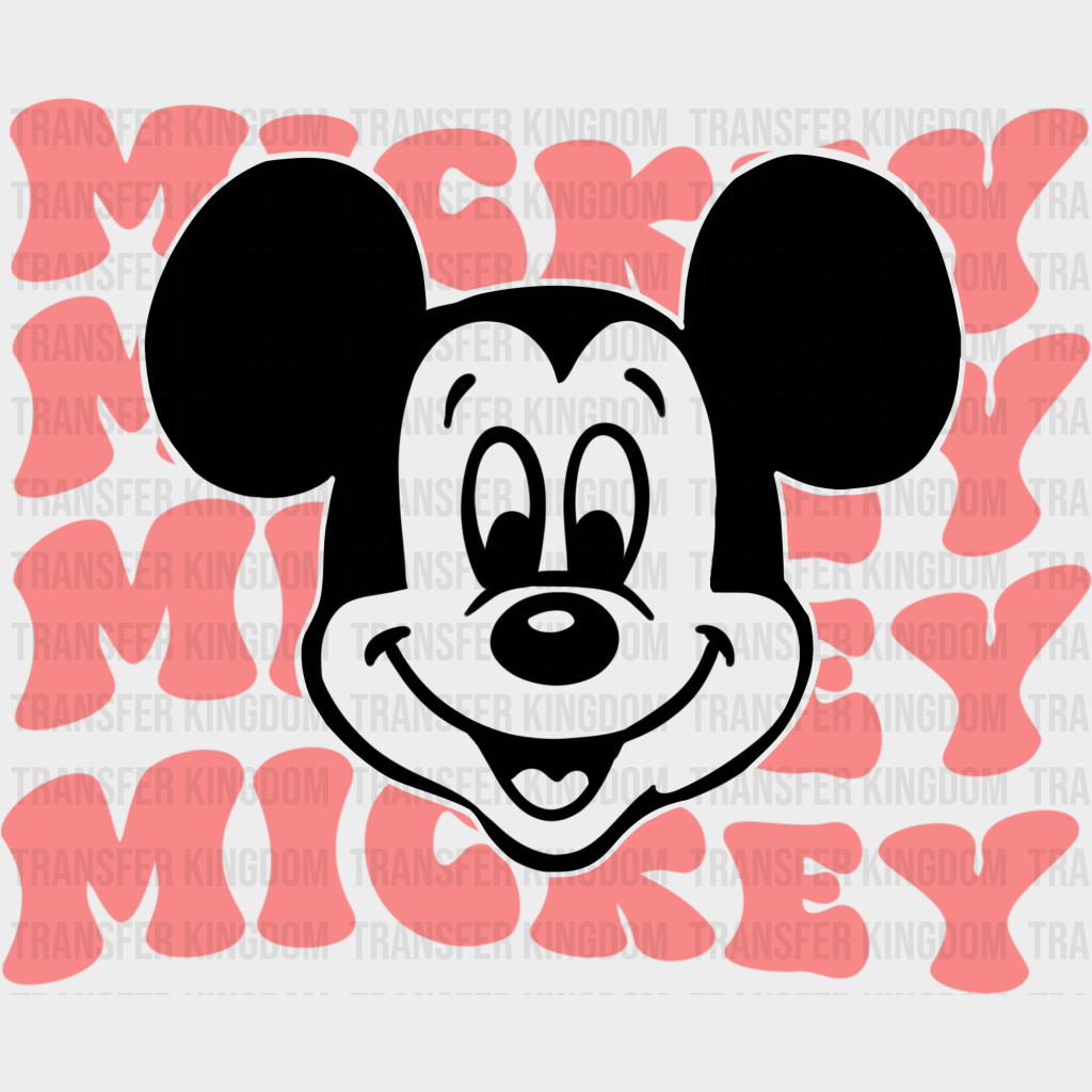 Mickey And Minnie Smiley Disney Dtf Transfer