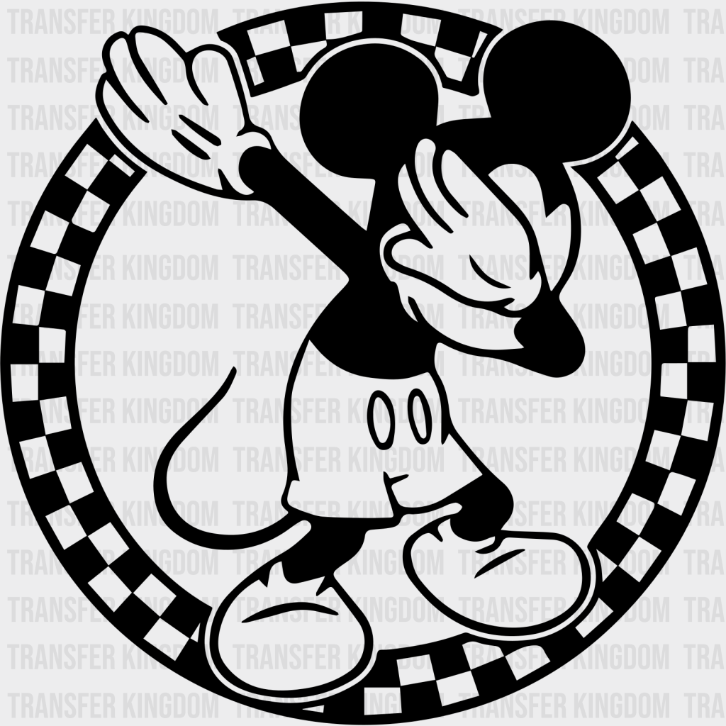 Mickey Dabbing Disney Dtf Transfer Unisex - S & M (10’) / Dark Color Design See Imaging