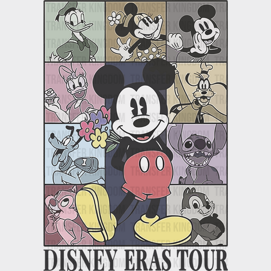 Mickey Disney Eras Tour Dtf Transfer Unisex - S & M (10’) / Dark Color Design See Imaging