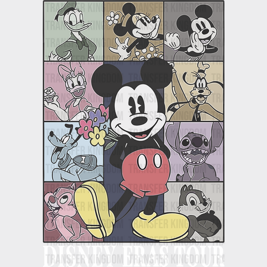 Mickey Disney Eras Tour Dtf Transfer Unisex - S & M (10’) / Light Color Design See Imaging