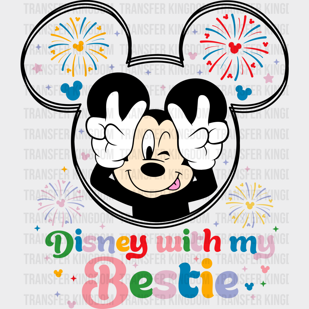 Mickey Disney With Me Bestie Dtf Transfer