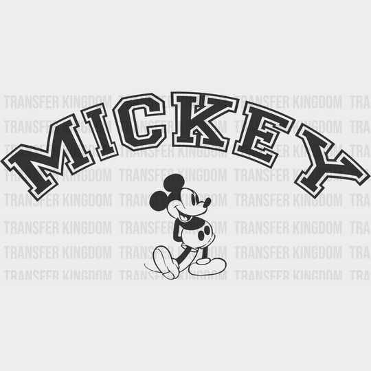 Mickey Figure Disney Dtf Transfer Unisex - S & M (10’) / Dark Color Design See Imaging