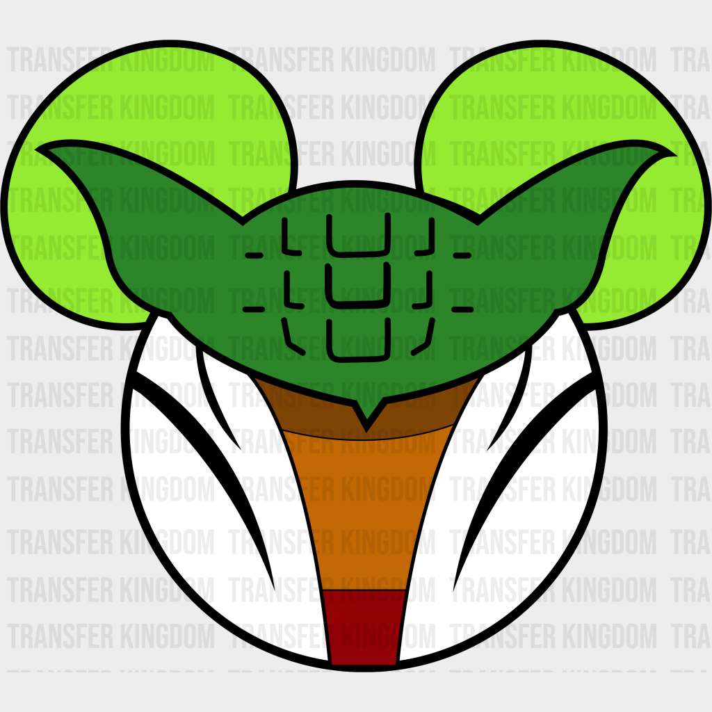 Mickey Head Baby Yoda Disney Dtf Transfer