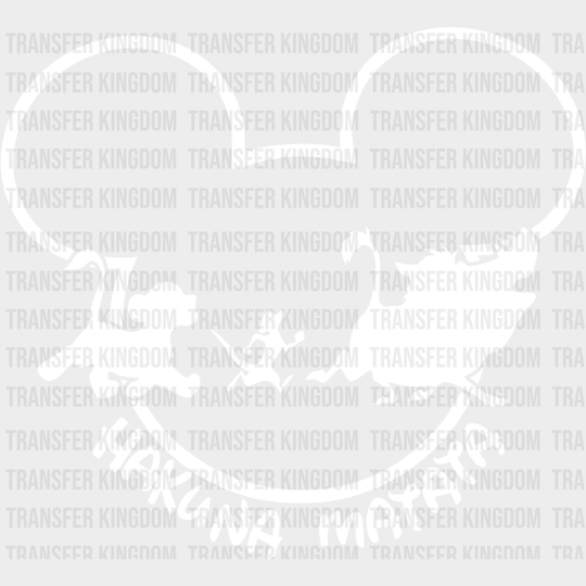 Mickey Head Hakuna Matata Disney Dtf Transfer Unisex - S & M (10’) / Light Color Design See Imaging