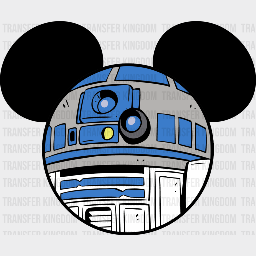 Mickey Head R2D2 Disney Dtf Transfer