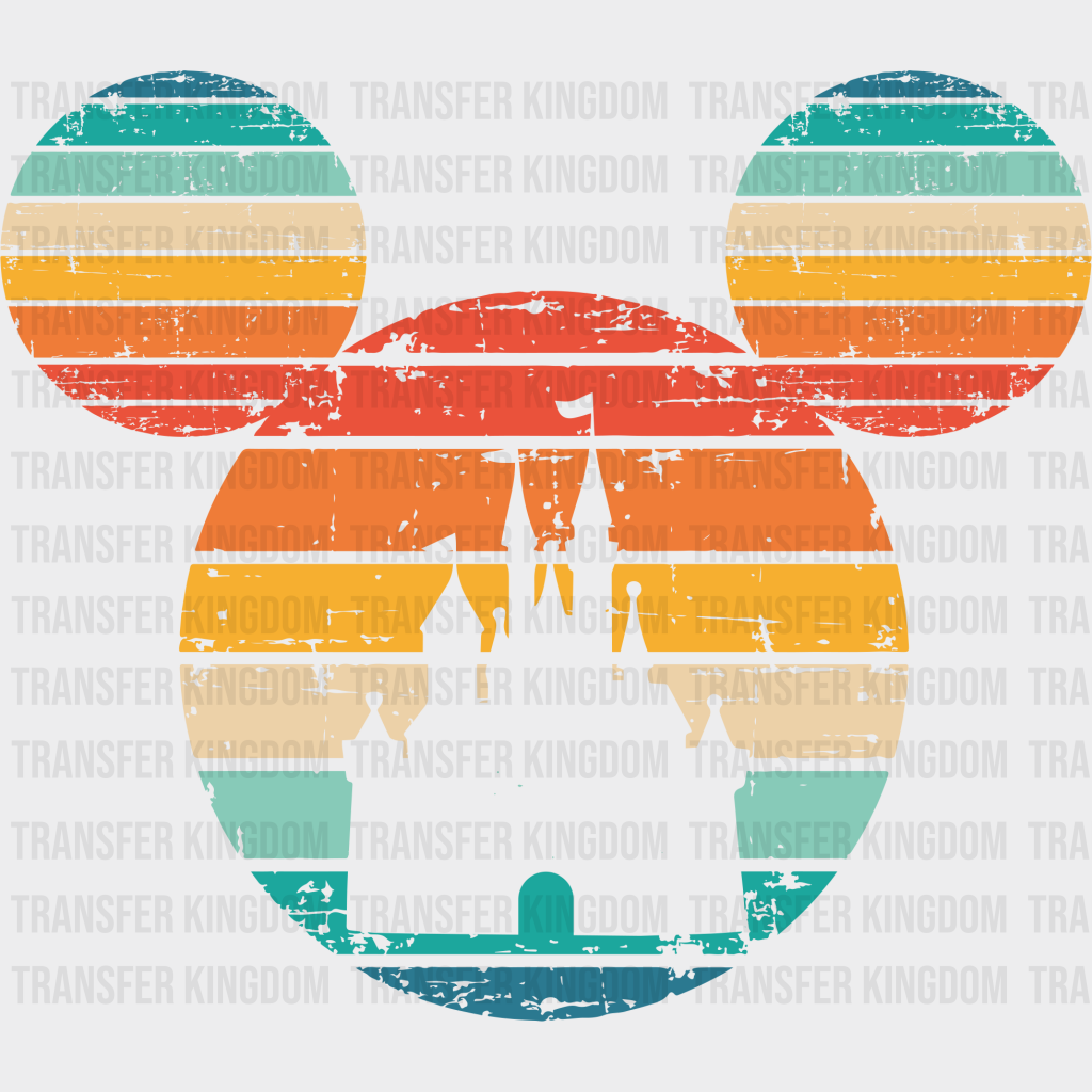 Mickey Head Retro Castle Design Disney Dtf Transfer