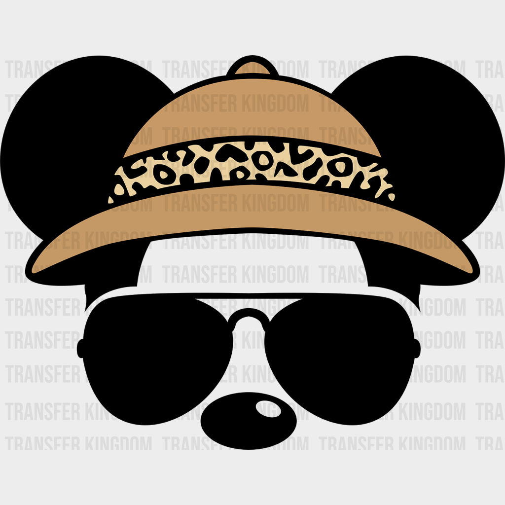 Mickey Safari Hat Disney Dtf Transfer Unisex - S & M (10’) / Dark Color Design See Imaging