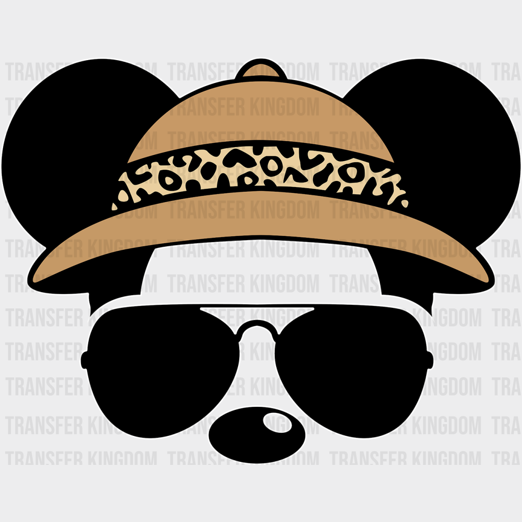 Mickey Safari Hat Disney Dtf Transfer Unisex - S & M (10’) / Light Color Design See Imaging