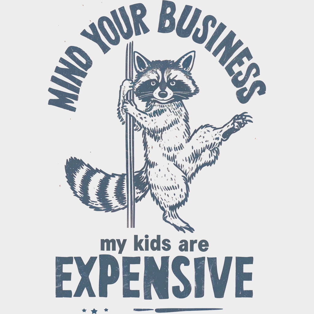 Mind Your Business Multi Color Design - Parents DTF Transfers Adult Unisex - S & M (10’’) / Blue Color Design (See