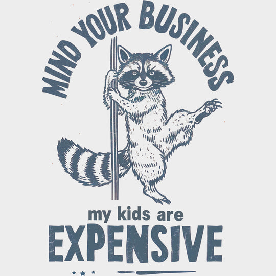 Mind Your Business Multi Color Design - Parents DTF Transfers Adult Unisex - S & M (10’’) / Blue Color Design (See