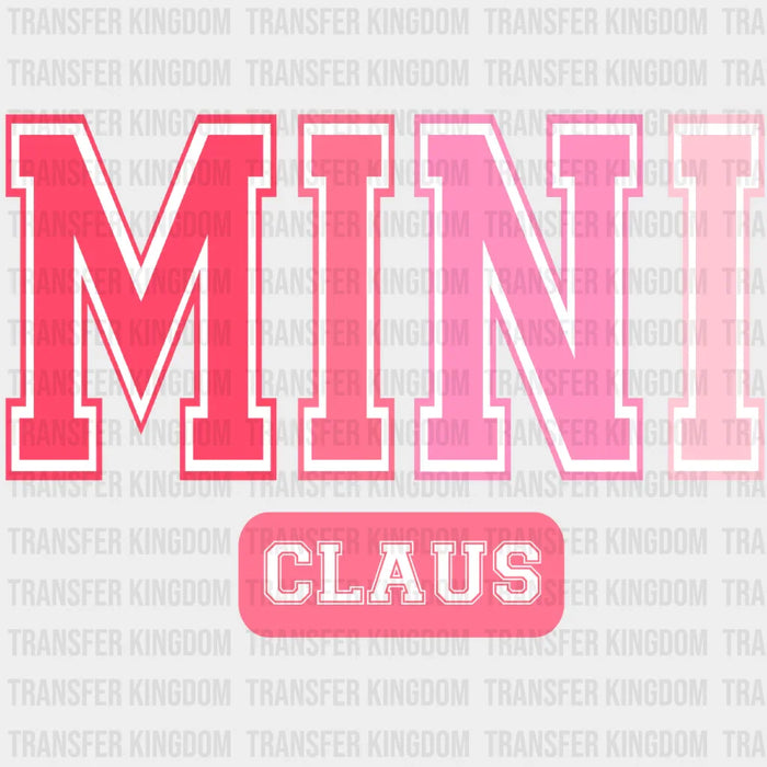 MINI CLAUS Christmas Design - DTF heat transfer