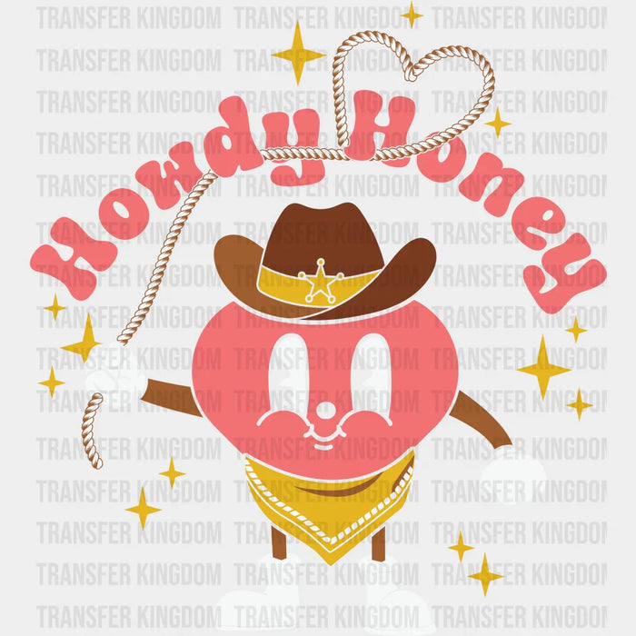 MINI COWBOY HOWDY HONEY - DTF heat transfer