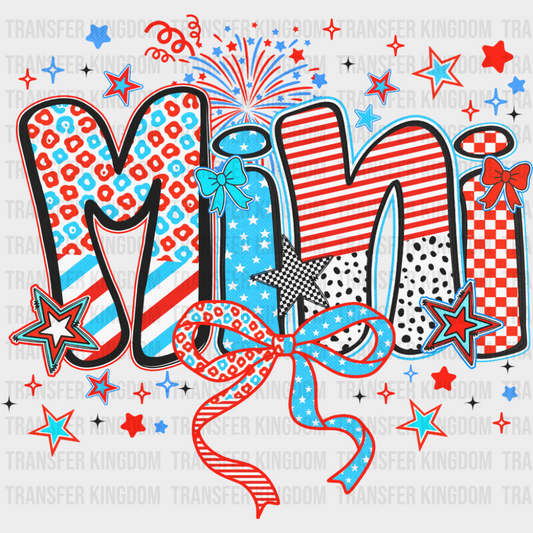 Mini Ribbons Stars And Fireworks - 4th Of July DTF Transfer