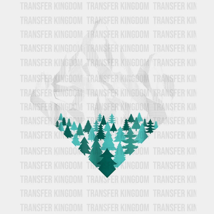 Minimal Mountains Geometry Outdoor - Hiking - Nature Design - DTF heat transfer