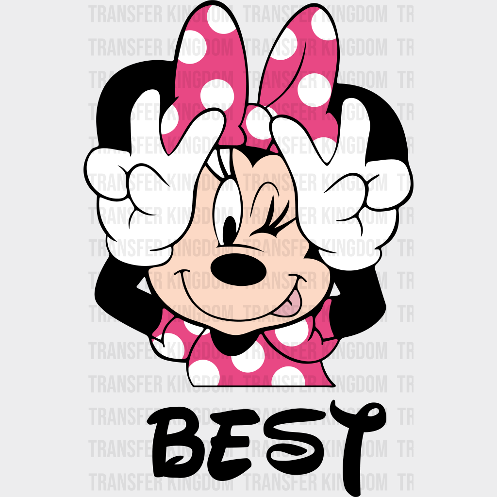 Minnie And Daisy Best Friends Disney Dtf Transfer Unisex - S & M (10’) / Design See Imaging