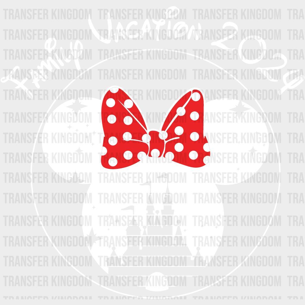 Minnie Disneyland 2024 Disney Family Vacation Design - Disney DTF Transfer - Transfer Kingdom