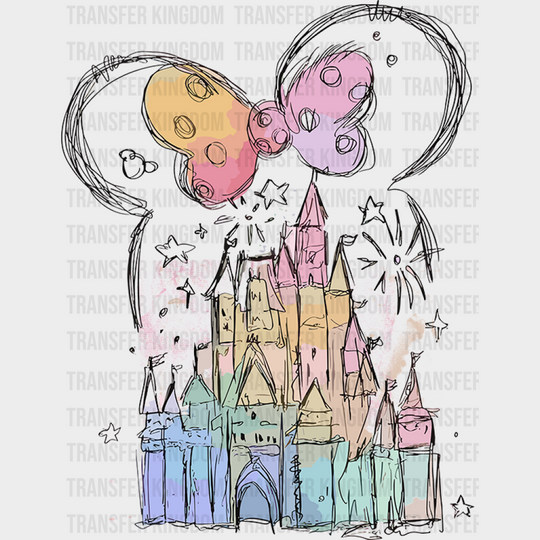 Minnie Disneyland Disney Dtf Transfer Unisex - S & M (10’) / Dark Color Design See Imaging