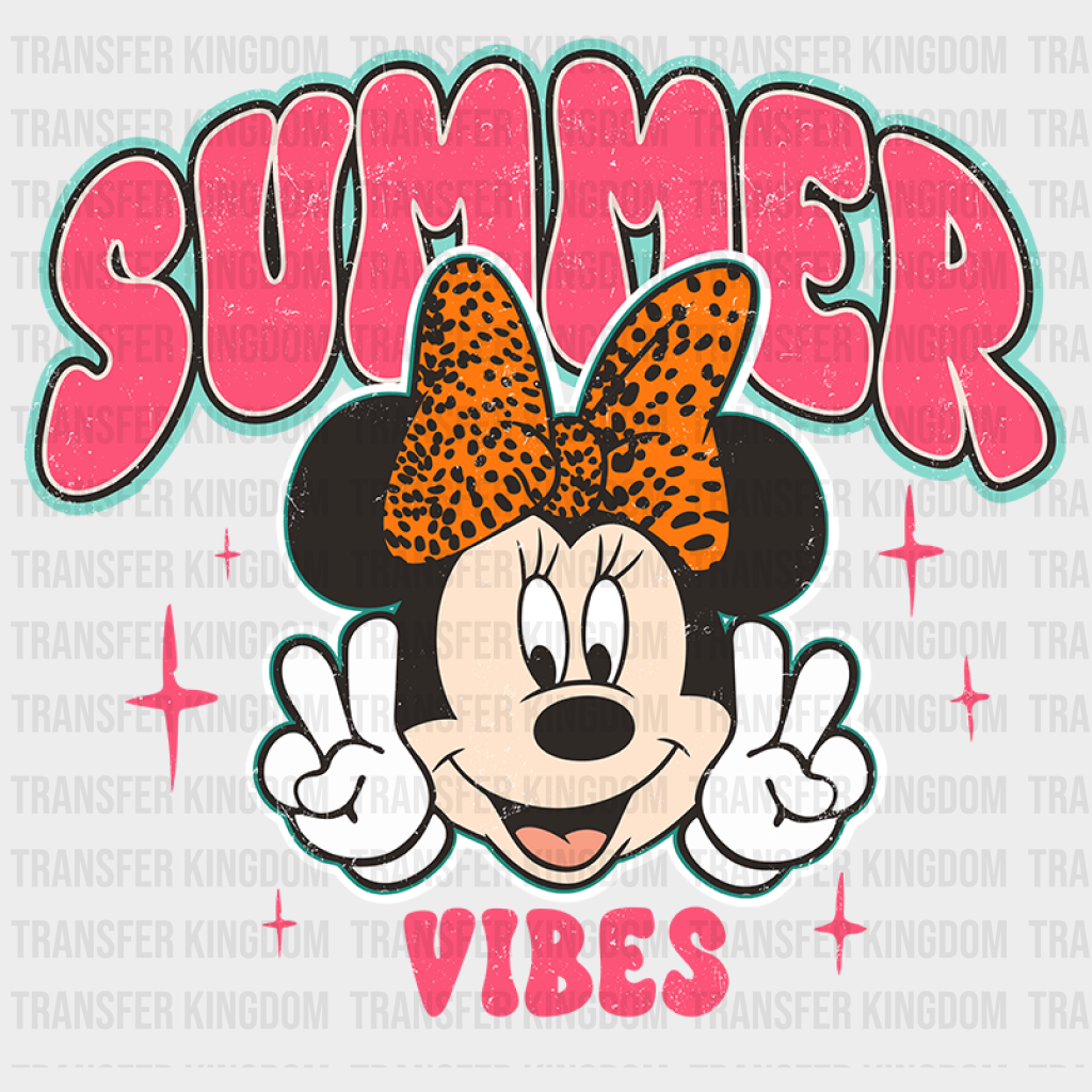 Minnie Summer Vibes Dtf Transfer