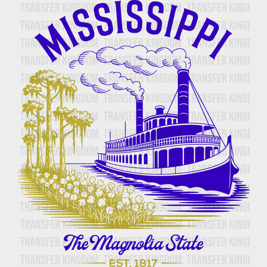 Mississippi The Magnolia State - States & Cities DTF Transfer