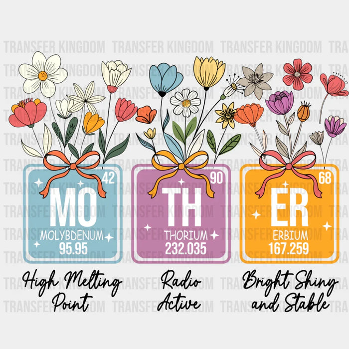 Mo Th Er Elements Flowers - Mother's Day DTF Transfer