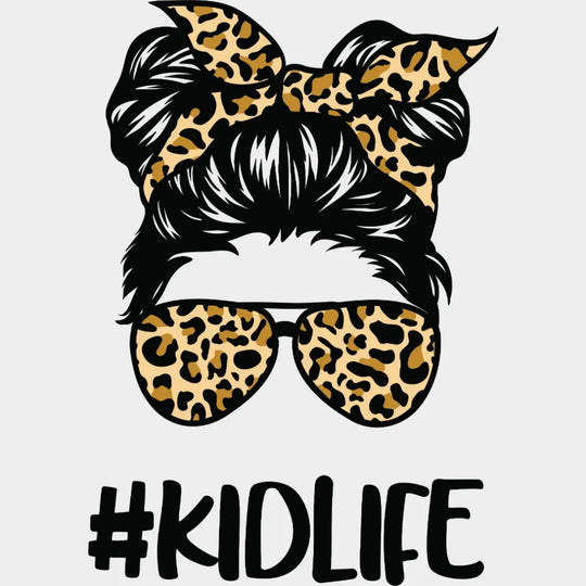 MomLife KidLife Leopard - Baby and Mama - Family Matching - Design - DTF heat transfer - Transfer Kingdom