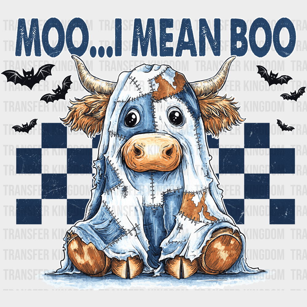 Moo I Mean Boo - Halloween DTF Transfer