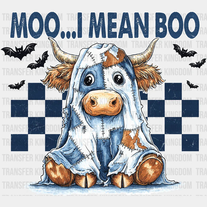 Moo, I Mean Boo - Halloween DTF Transfer
