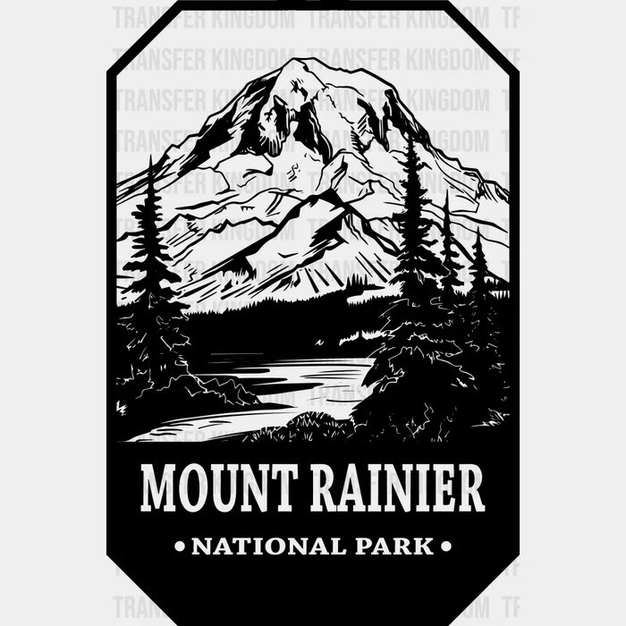 Mount Rainier National Park Design - National Parks DTF Transfers
