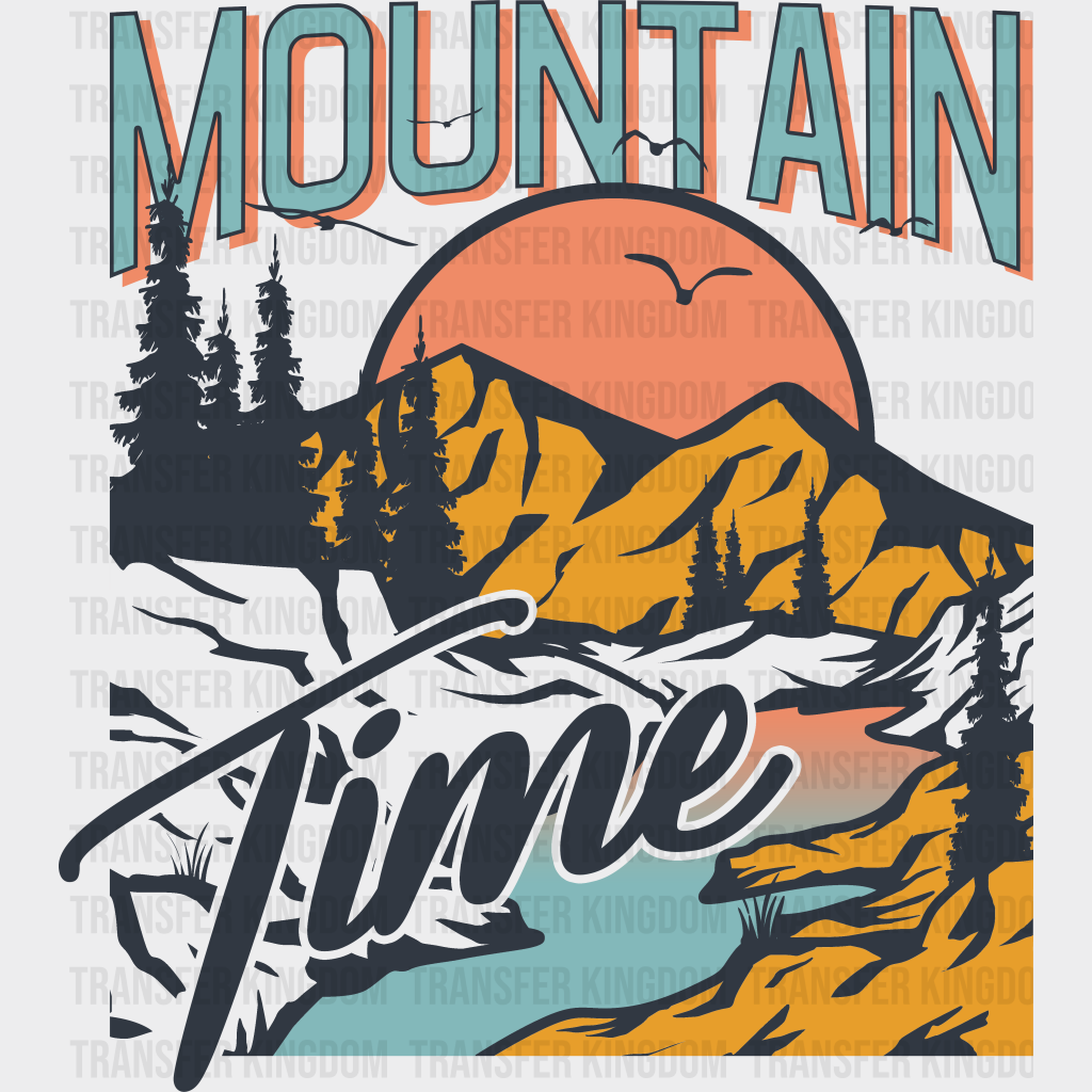 Mountain Time Design - Outdoor Dtf Heat Transfer