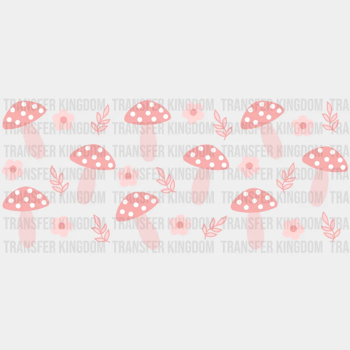 Mushrooms UV DTF Transfer Cup Wrap UV DTF Sticker