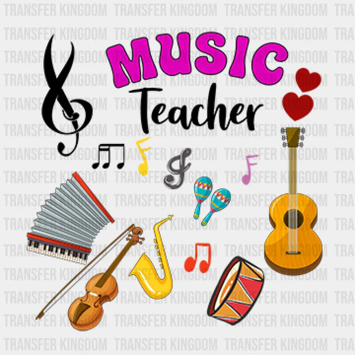 Music Teacher Design - DTF heat transfer